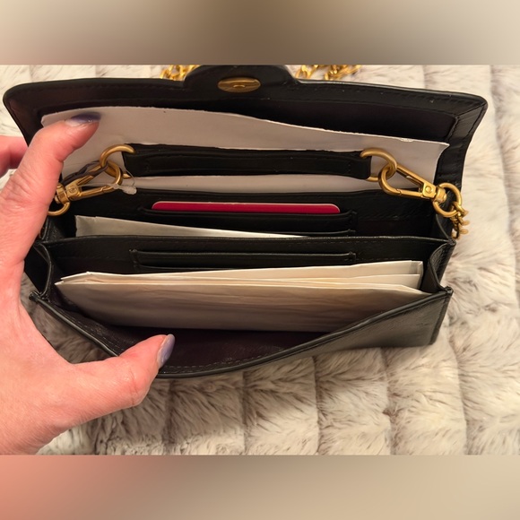 Vince Camuto Black Leather Crossbody, NWT - Picture 6 of 6